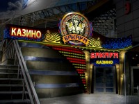 Эскиз рекламного оформления казино "Бакара". г. Минск, ул.Сурганова
